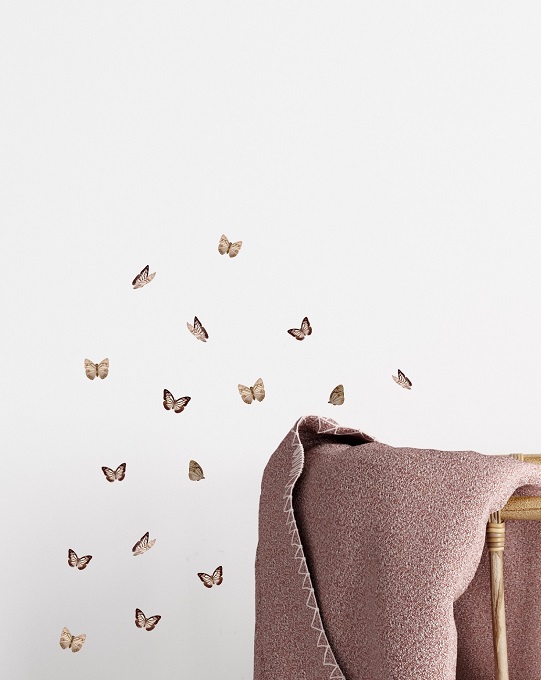 Sommerfugle wallstickers til 100,- med hurtig levering