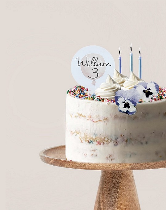 Kage topper til børnefødselsdagen som vi laver specielt til dig